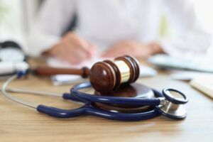 gavel and stethoscope